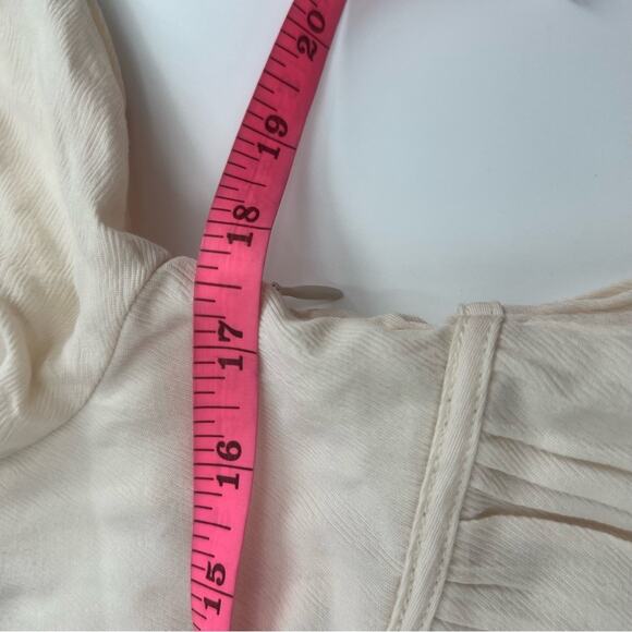 NWT SANCIA The Label Aneta Long Sleeve Silk Blend Boho Mini Dress Sz M - Picture 7 of 12